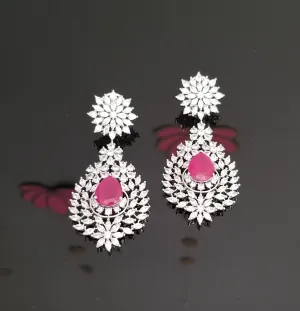 Reserved For Sneha Meenakshi American Diamond Designer Earrings DT19