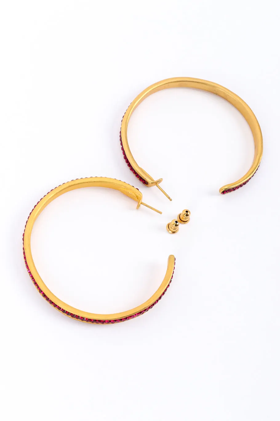 Rhinestone Hoop Earrings