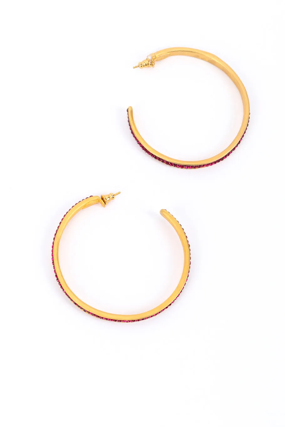 Rhinestone Hoop Earrings