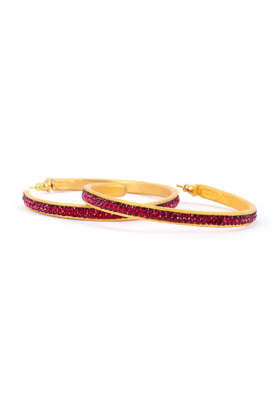 Rhinestone Hoop Earrings