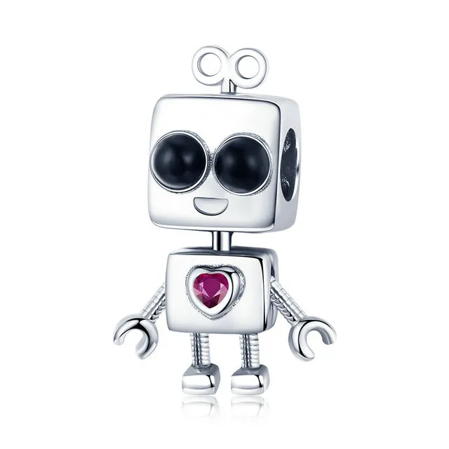 Robot Girls Boys Charm