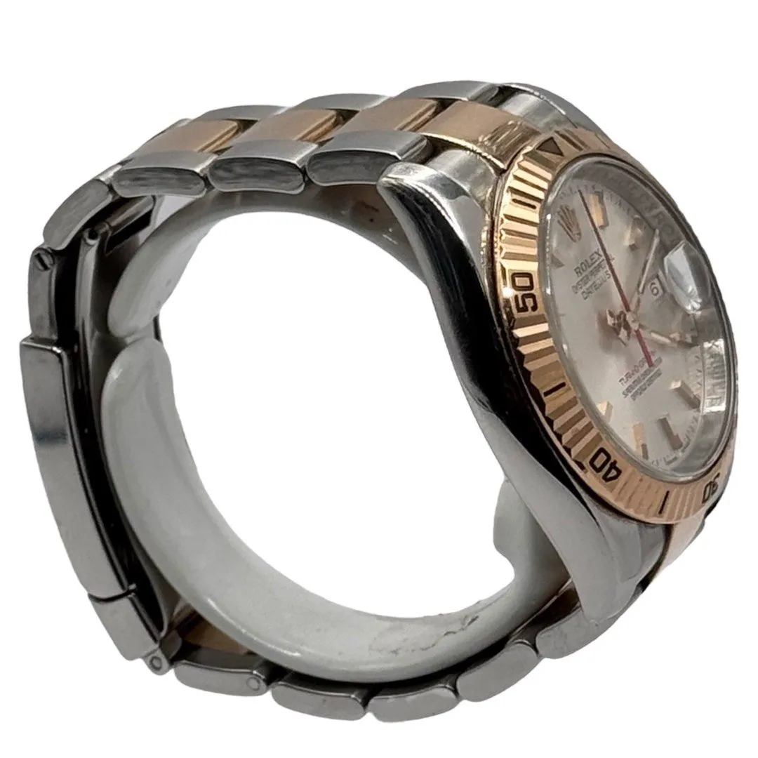 Rolex 116261 Turn O Graph Half Gold (Rose Gold) Automatic Watch, 36mm