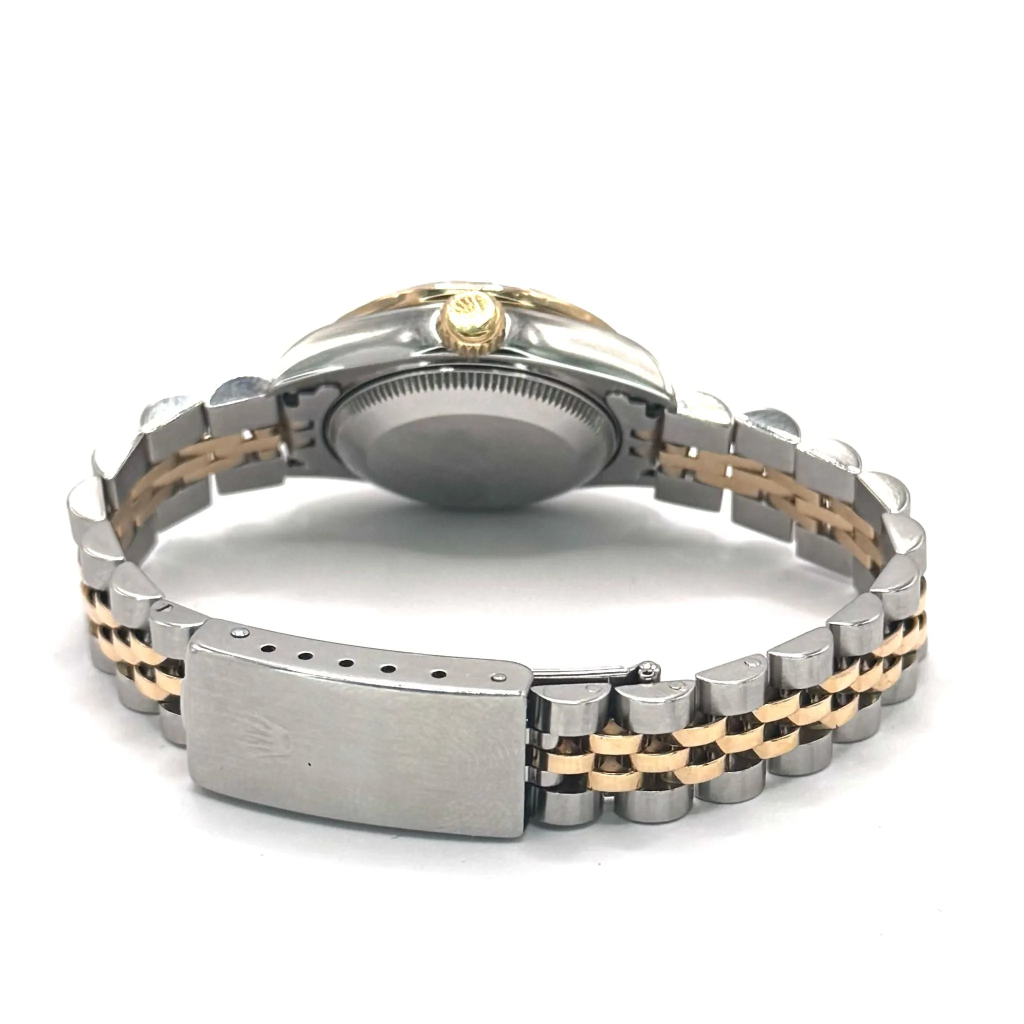 Rolex 69173 Datejust Half Gold, Diamond Bezel Watch, 26mm