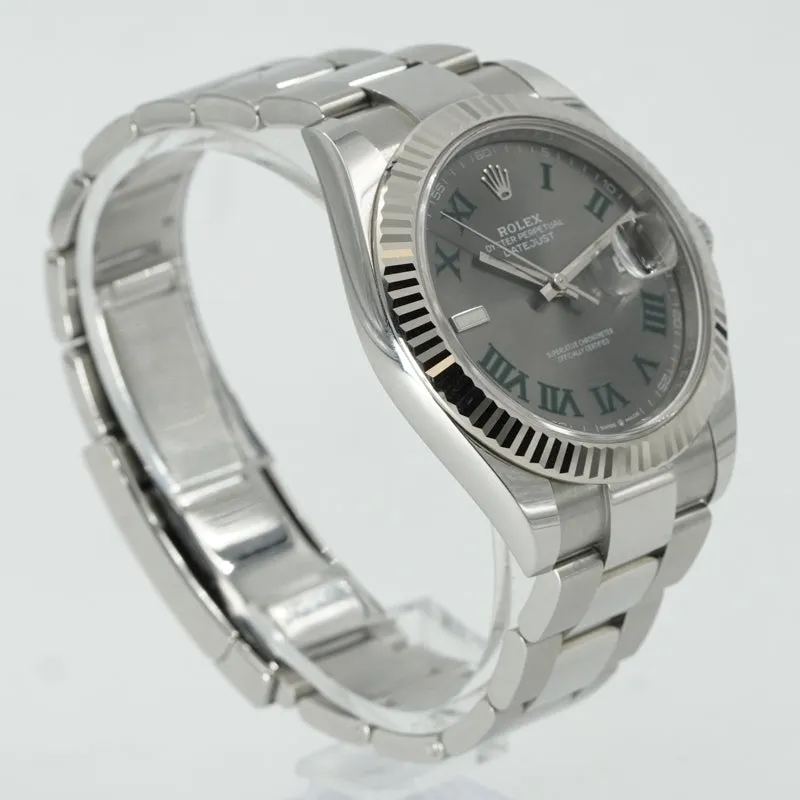 Rolex Datejust 126334 41mm Wimbledon Dial Fluted Bezel 2023 Card only