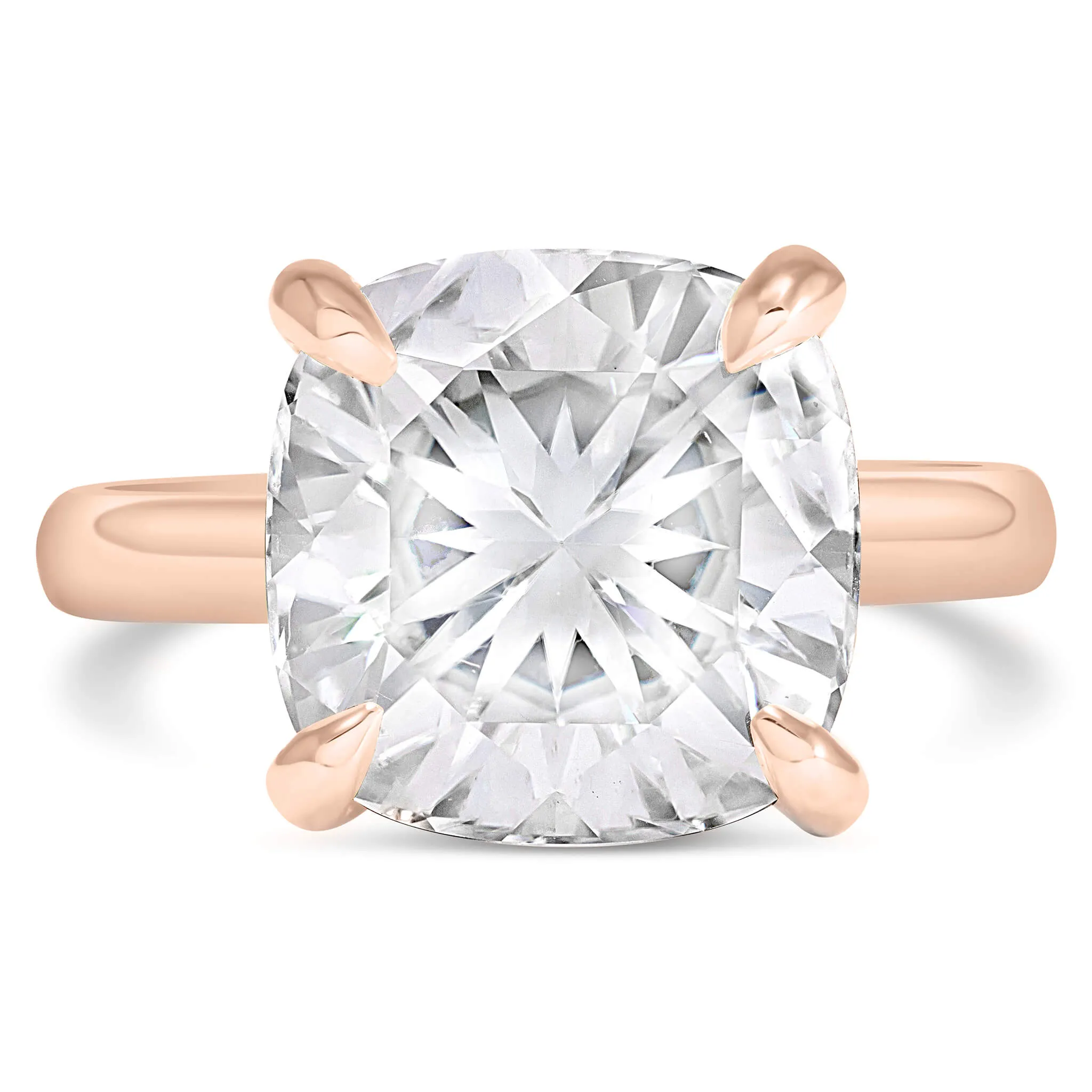 Rose | Cushion Moissanite Engagement Ring