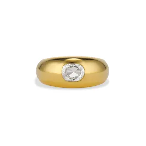 Rose Cut Diamond Dome Ring