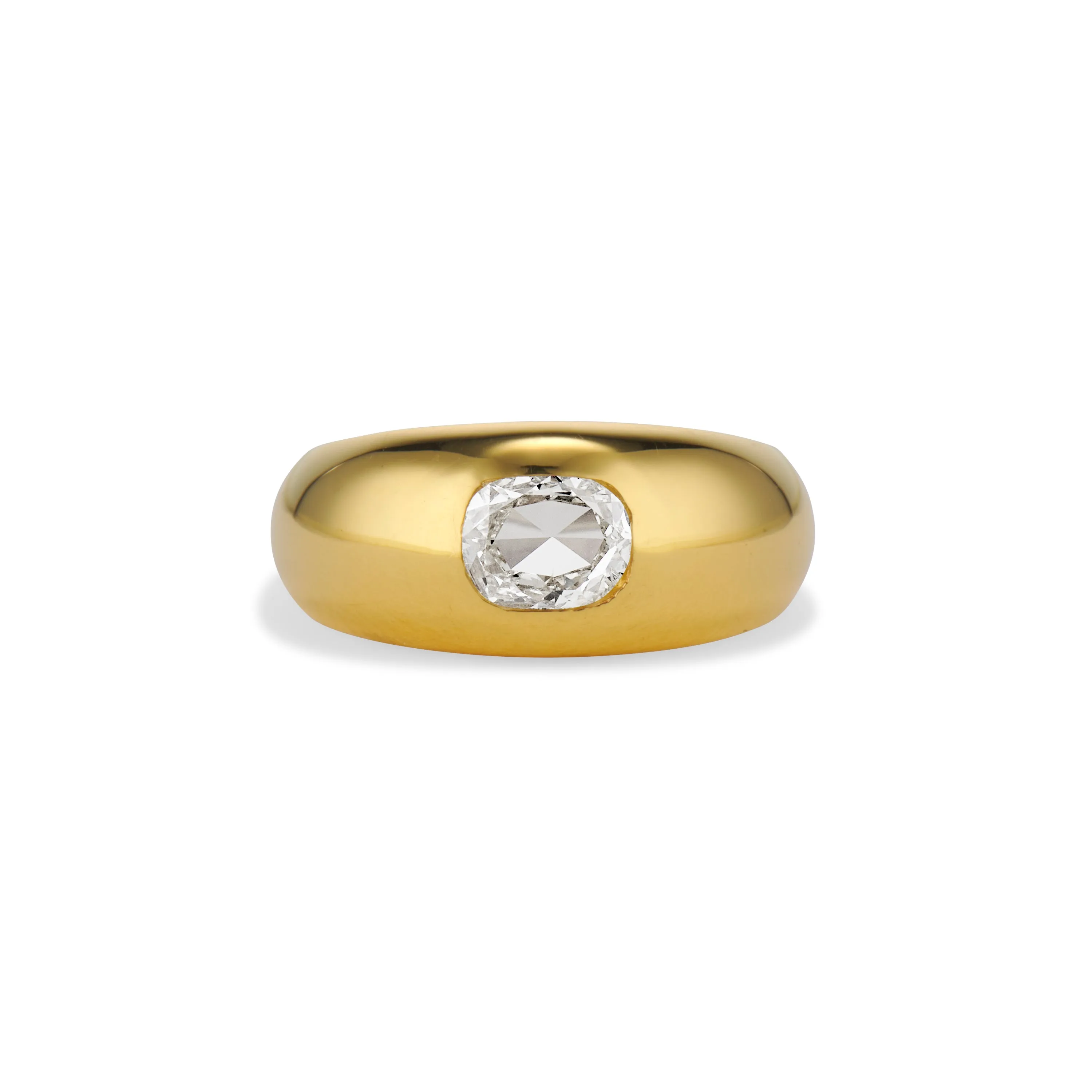 Rose Cut Diamond Dome Ring