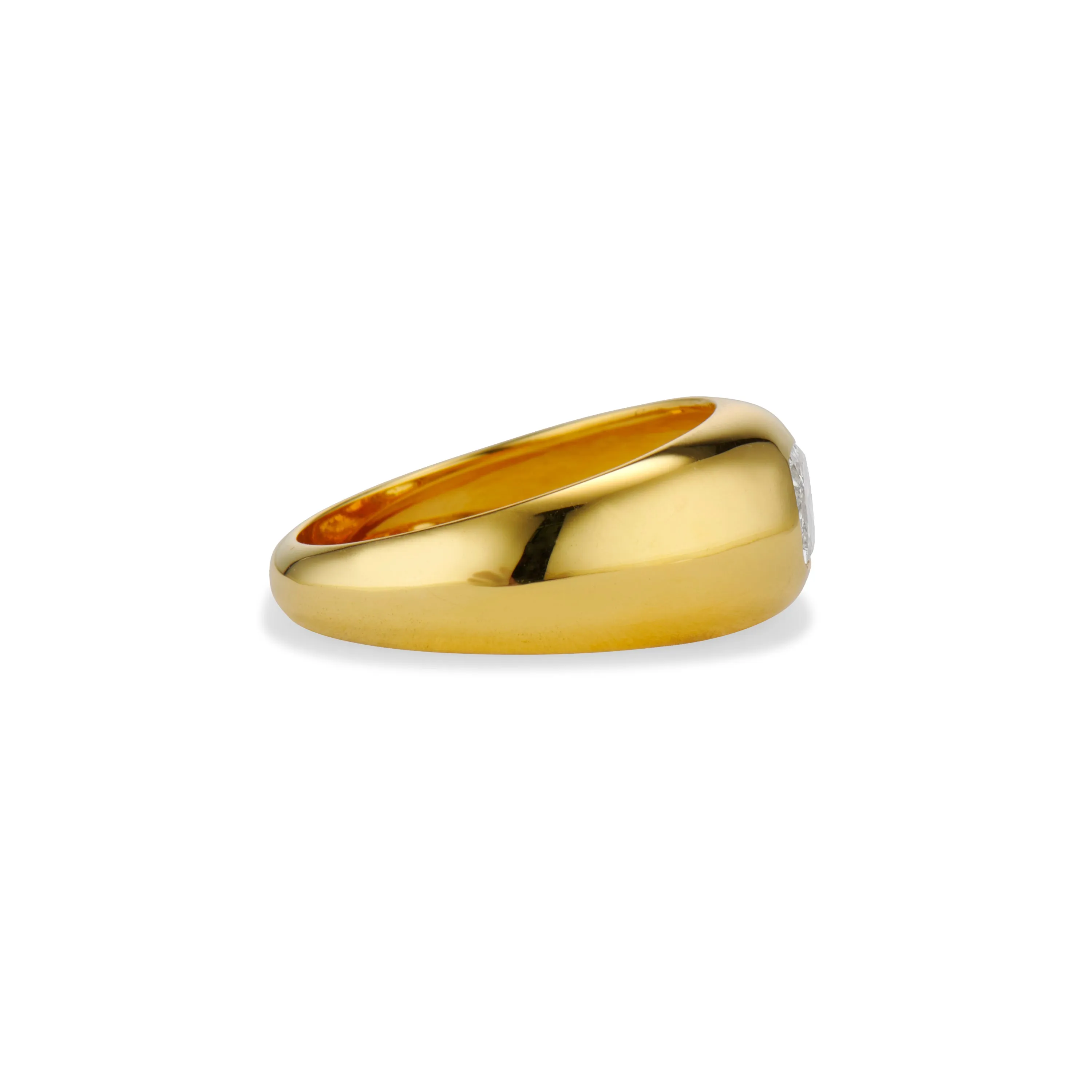 Rose Cut Diamond Dome Ring