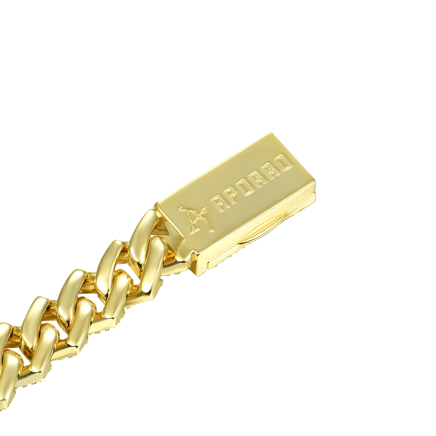 Round Cut Prong Cuban Link Bracelet - 15mm