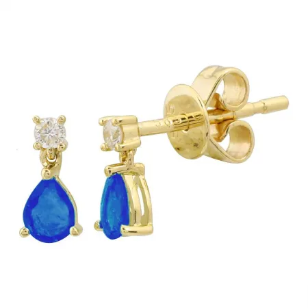 RUBY AND DIAMOND DROP EARRINGS