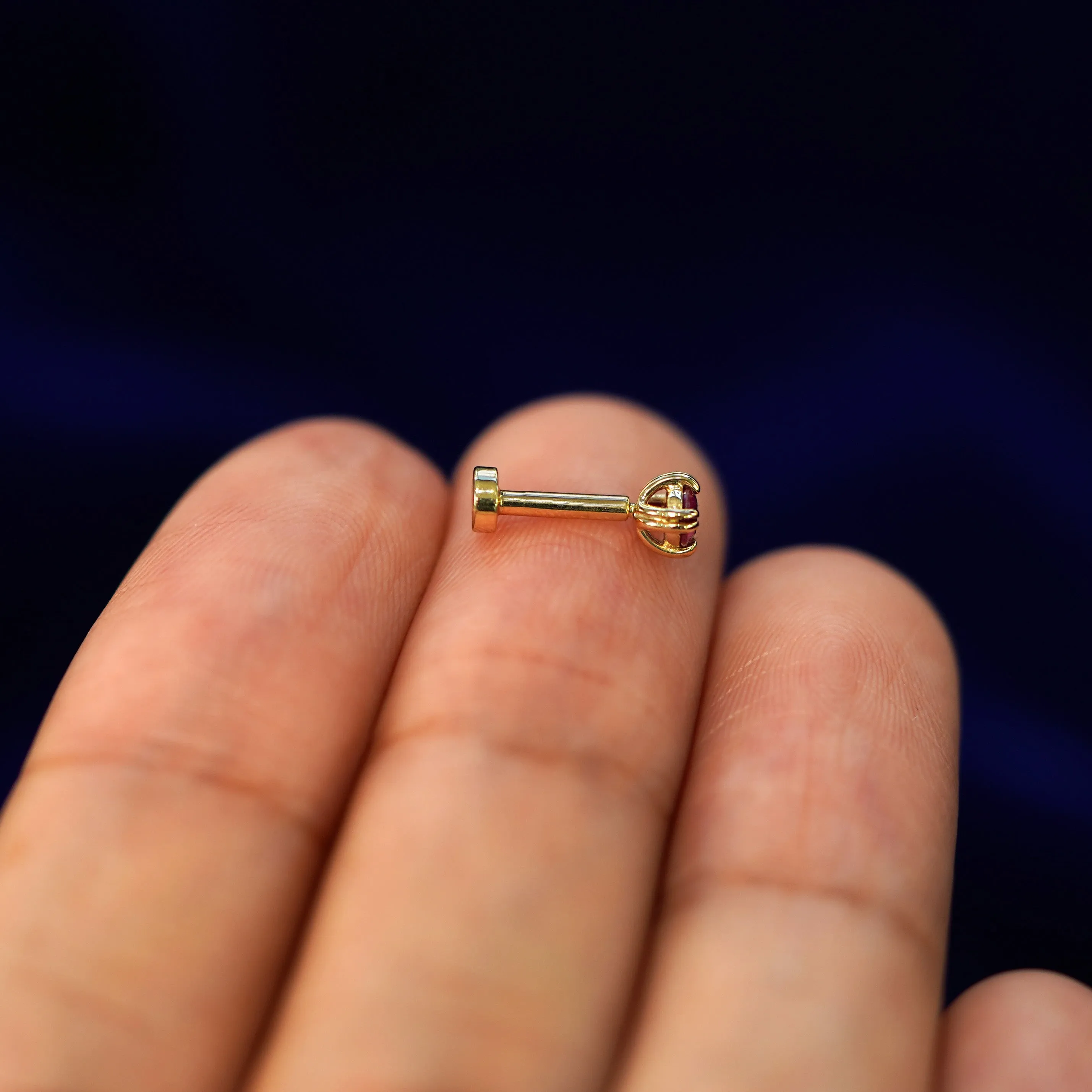Ruby Flatback Piercing