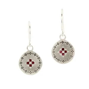 Ruby Nostalgia Four Star Earrings
