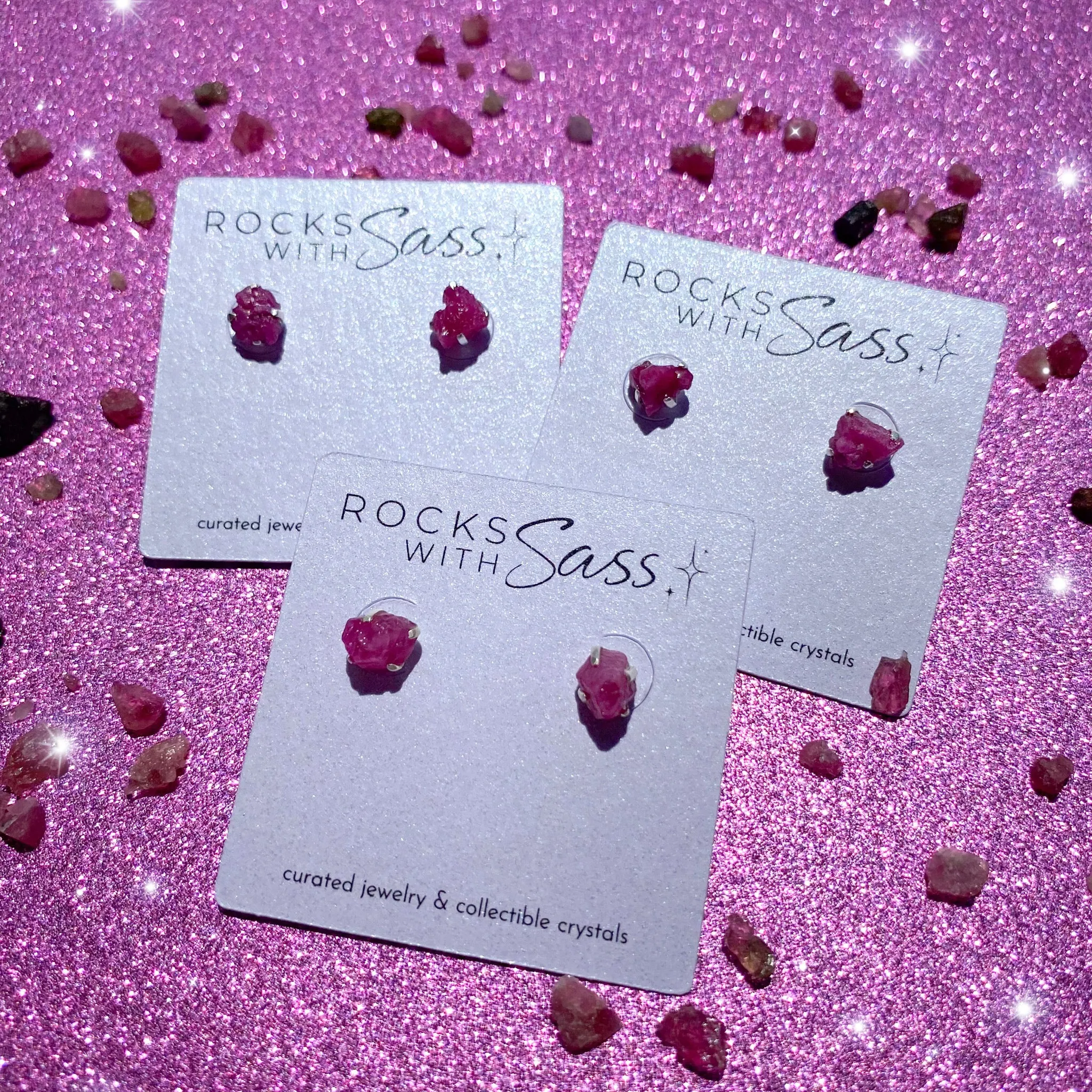Ruby Stud Earrings