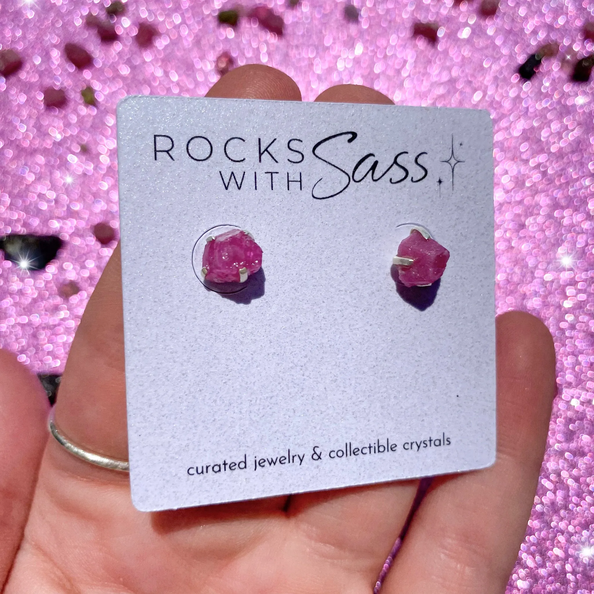 Ruby Stud Earrings