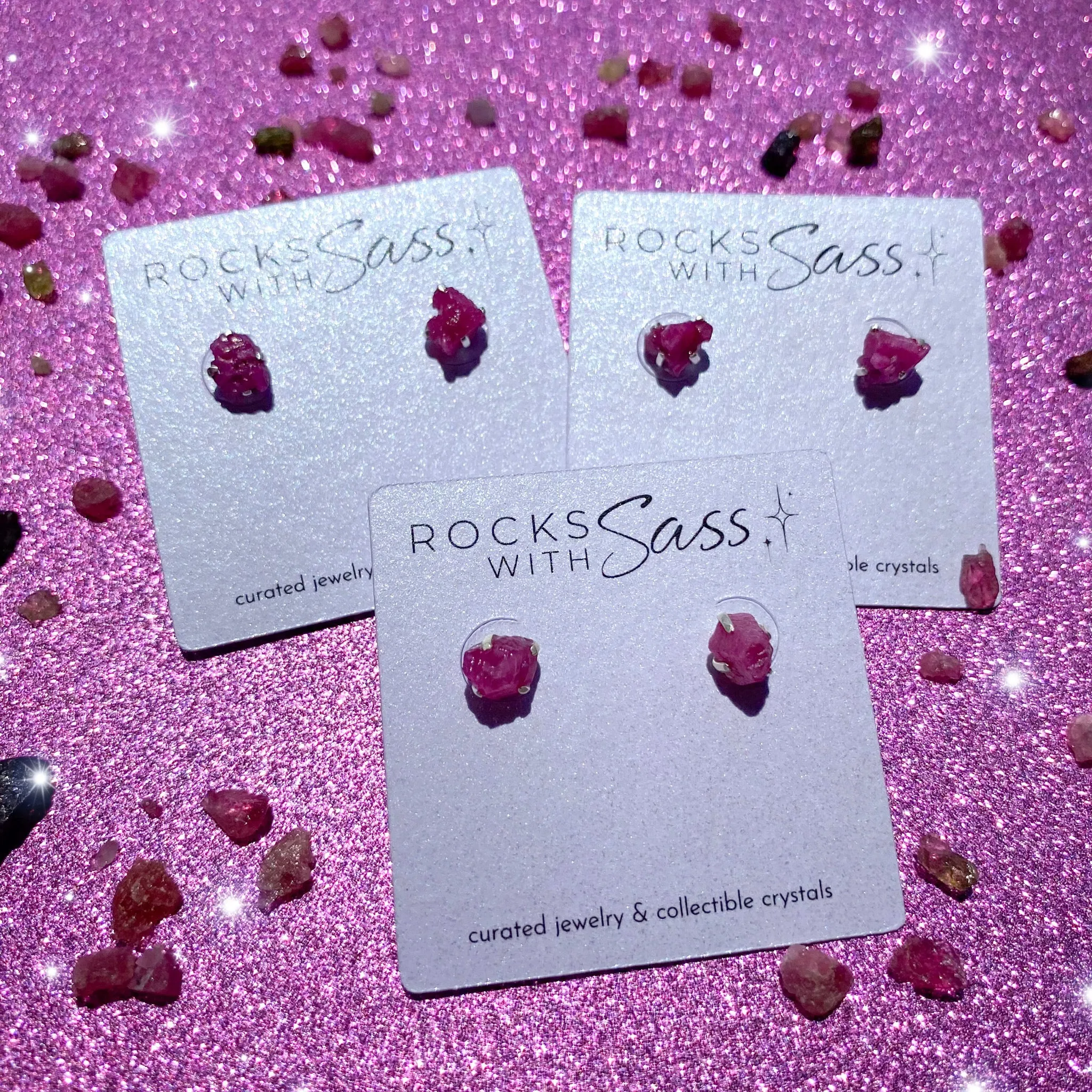 Ruby Stud Earrings
