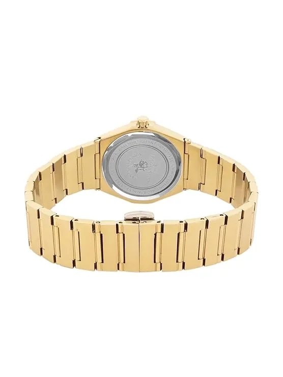 Santa barbara polo & racquet club Analog Gold Dial Women's Watch-SB.1.10540-6