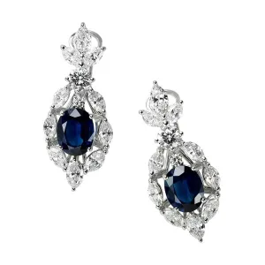 Sapphire & Diamond Earring