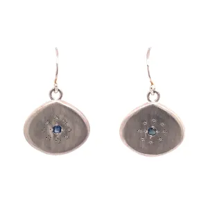 Sapphire Silver Lights Earrings