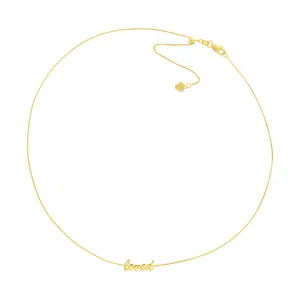 Script Loved Adjustable Choker