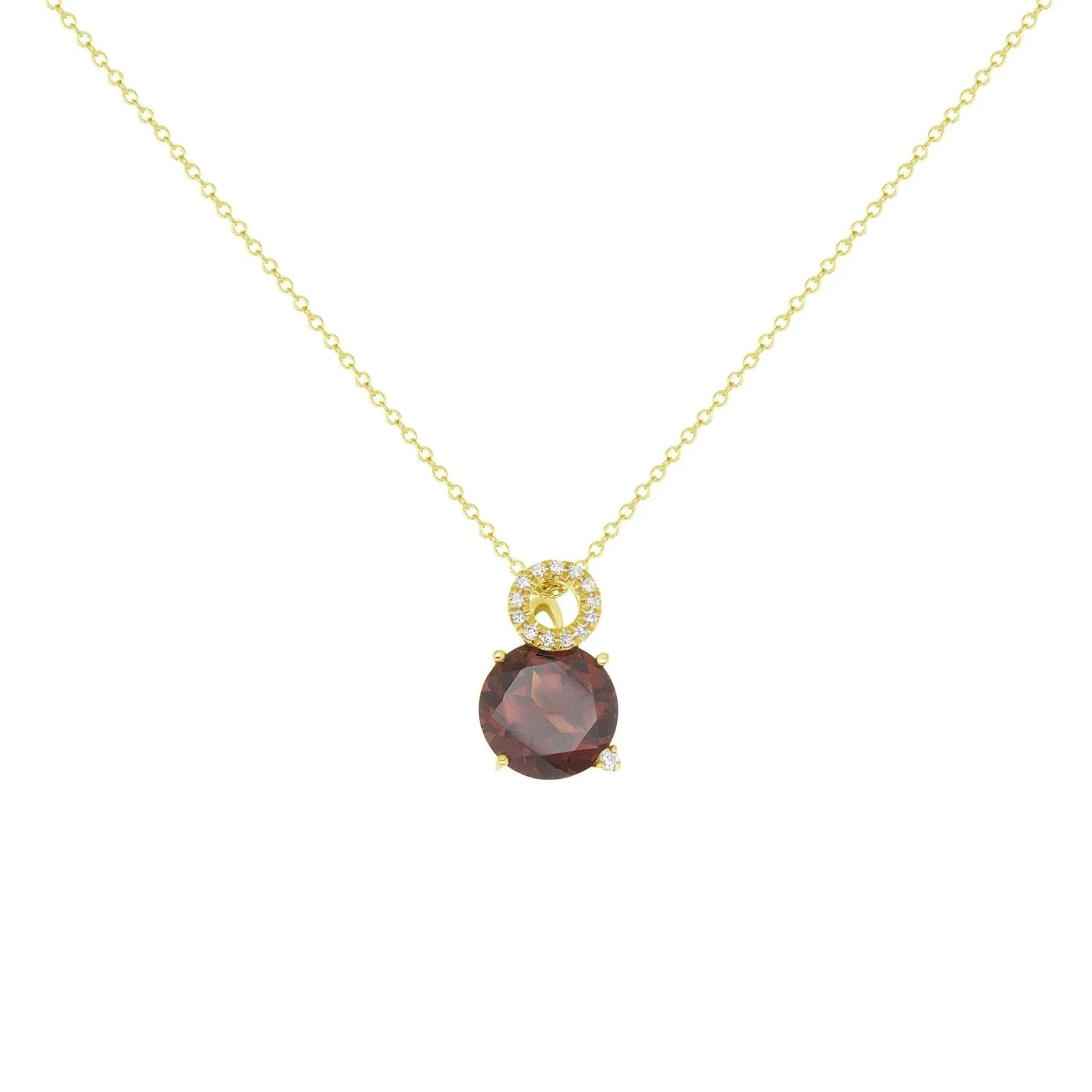 Selma Red Garnet Pendant