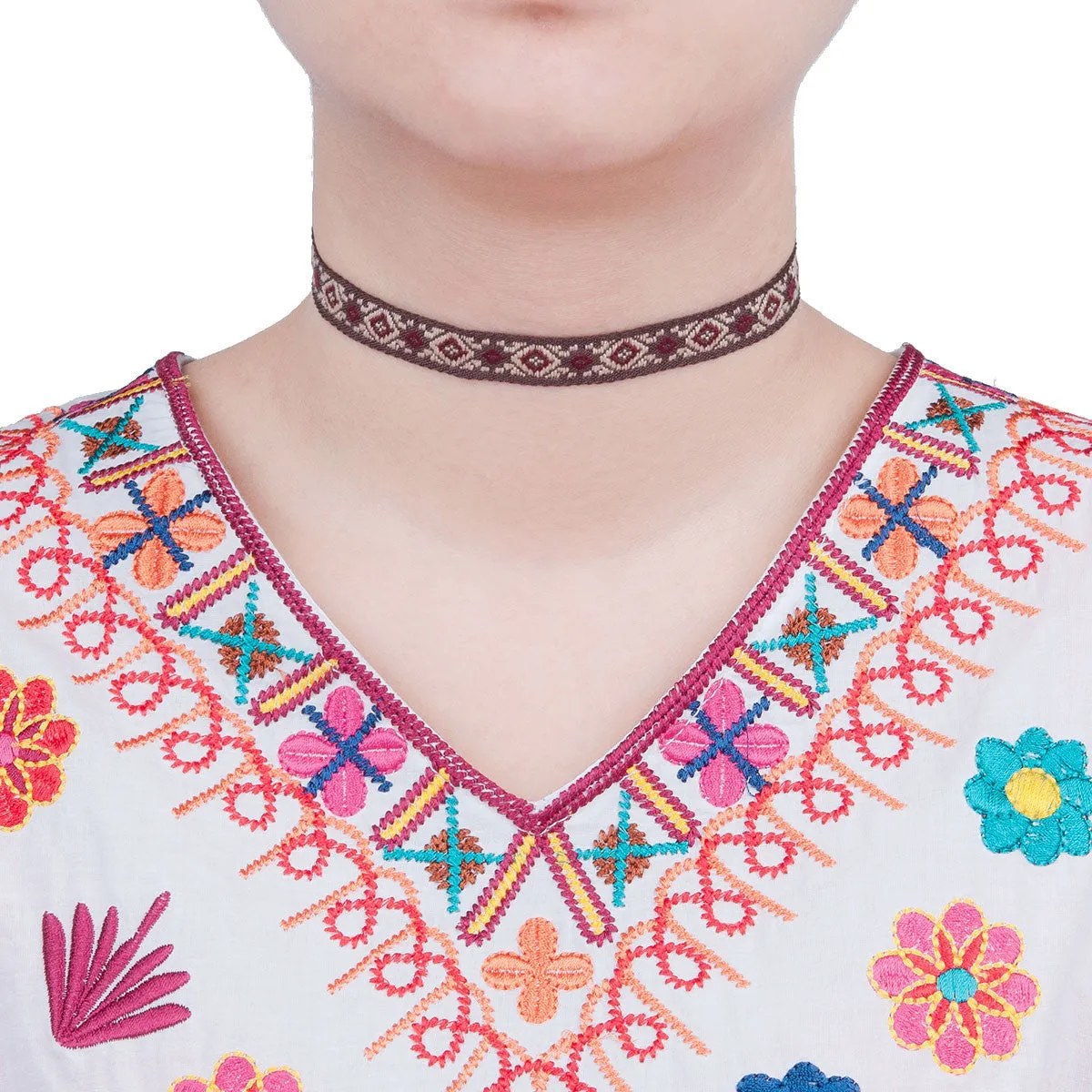 Sexy Sparkles Women Girls Choker Necklace Choose Black Velvet Chokers, Multi color Triangle Pattern and more