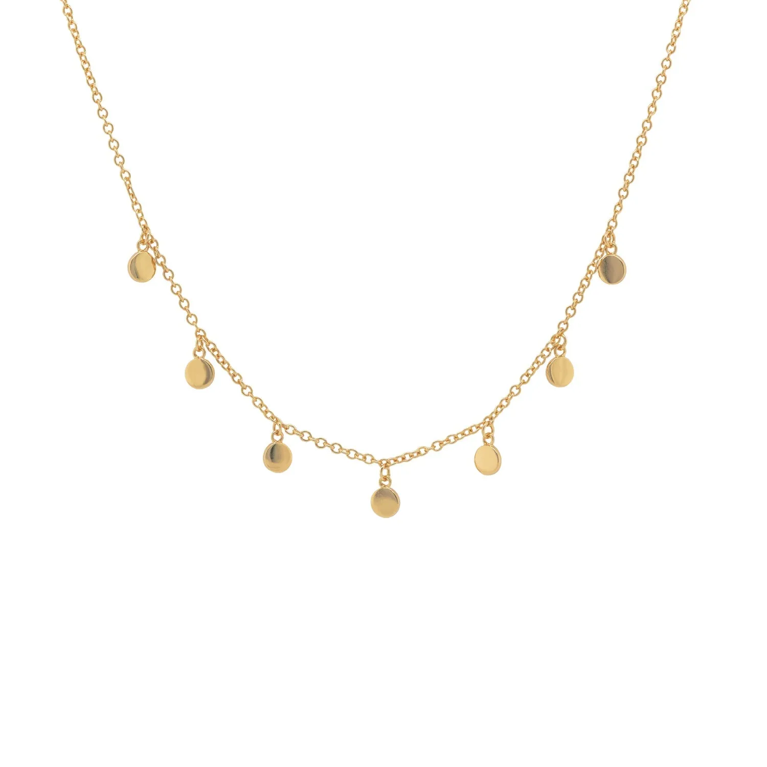Shaker Mirror Disc Charm Choker