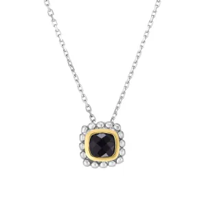 Silver & 18K Gold Prosecco Quadra Onyx Pendant