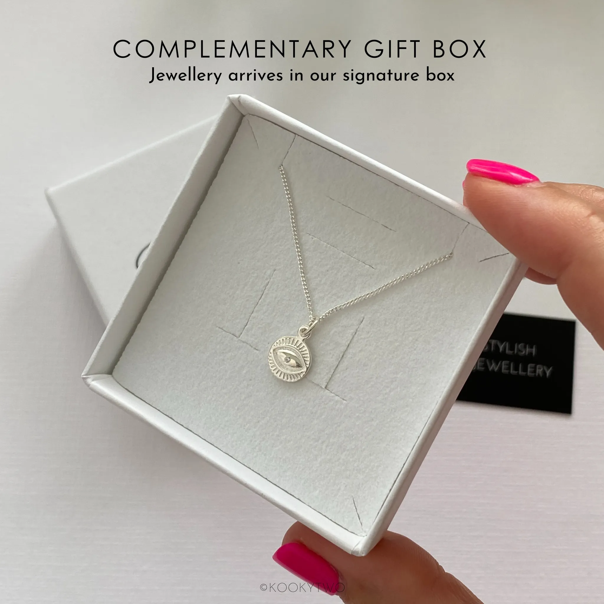 Silver Evil Eye Necklace
