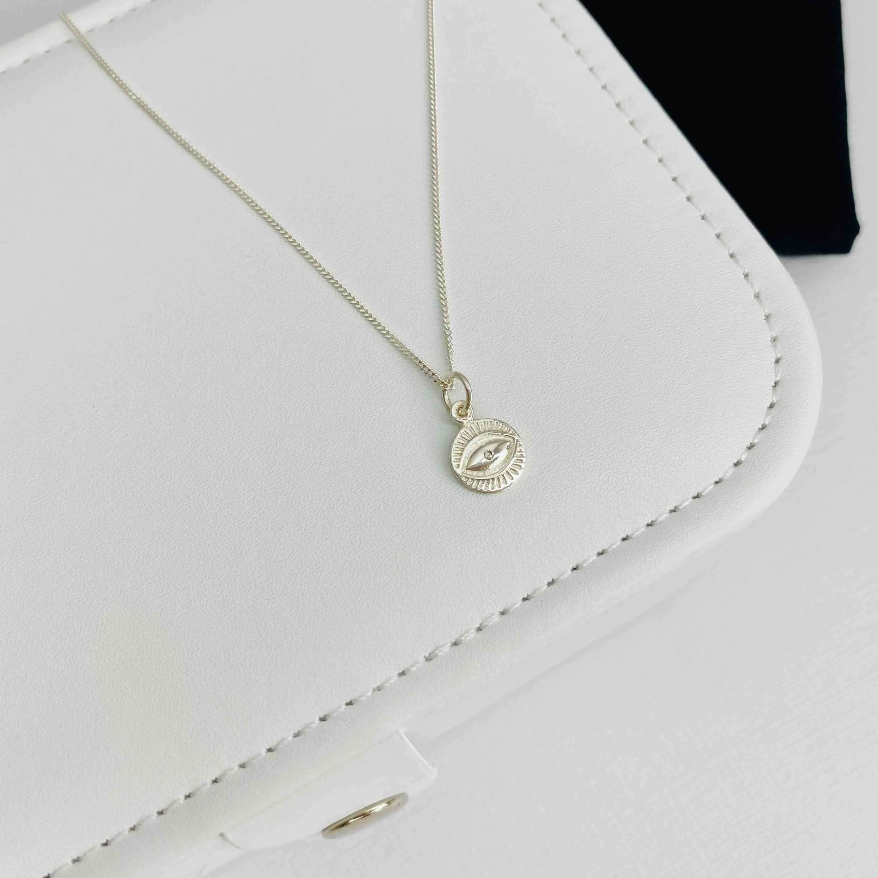 Silver Evil Eye Necklace