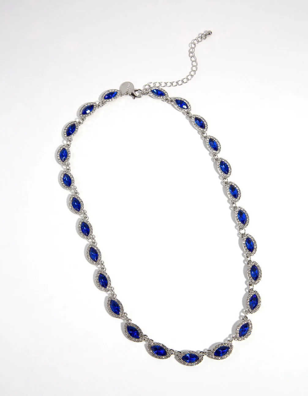 Silver Marquais Stone Set Necklace