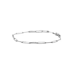 Silver Petite Paperclip Bracelet