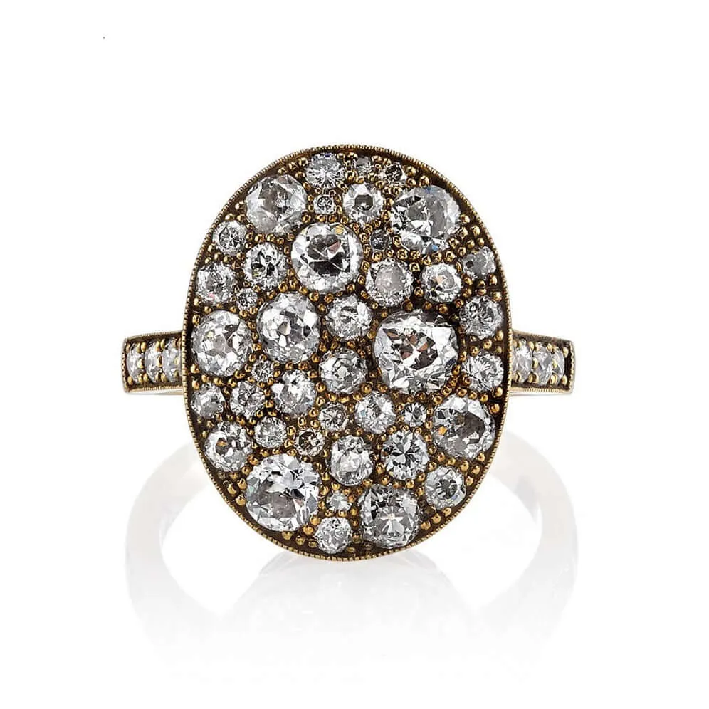 SMALL OVAL COBBLESTONE RING