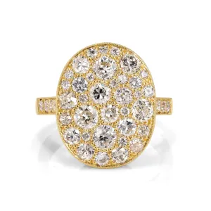 SMALL OVAL COBBLESTONE RING