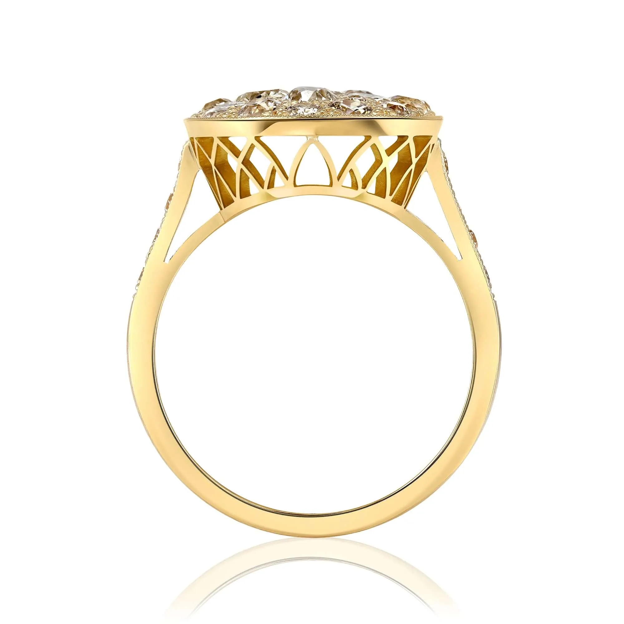 SMALL OVAL COBBLESTONE RING