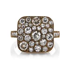 SMALL SQUARE COBBLESTONE RING