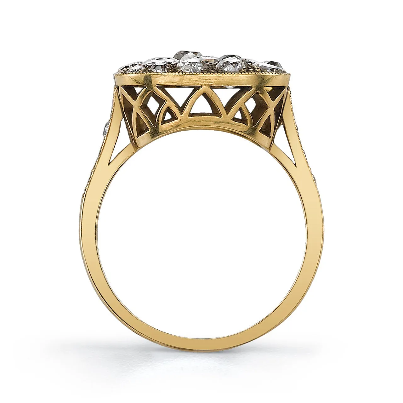 SMALL SQUARE COBBLESTONE RING