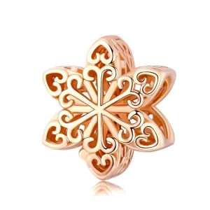 Snowflake Rose Gold Charm
