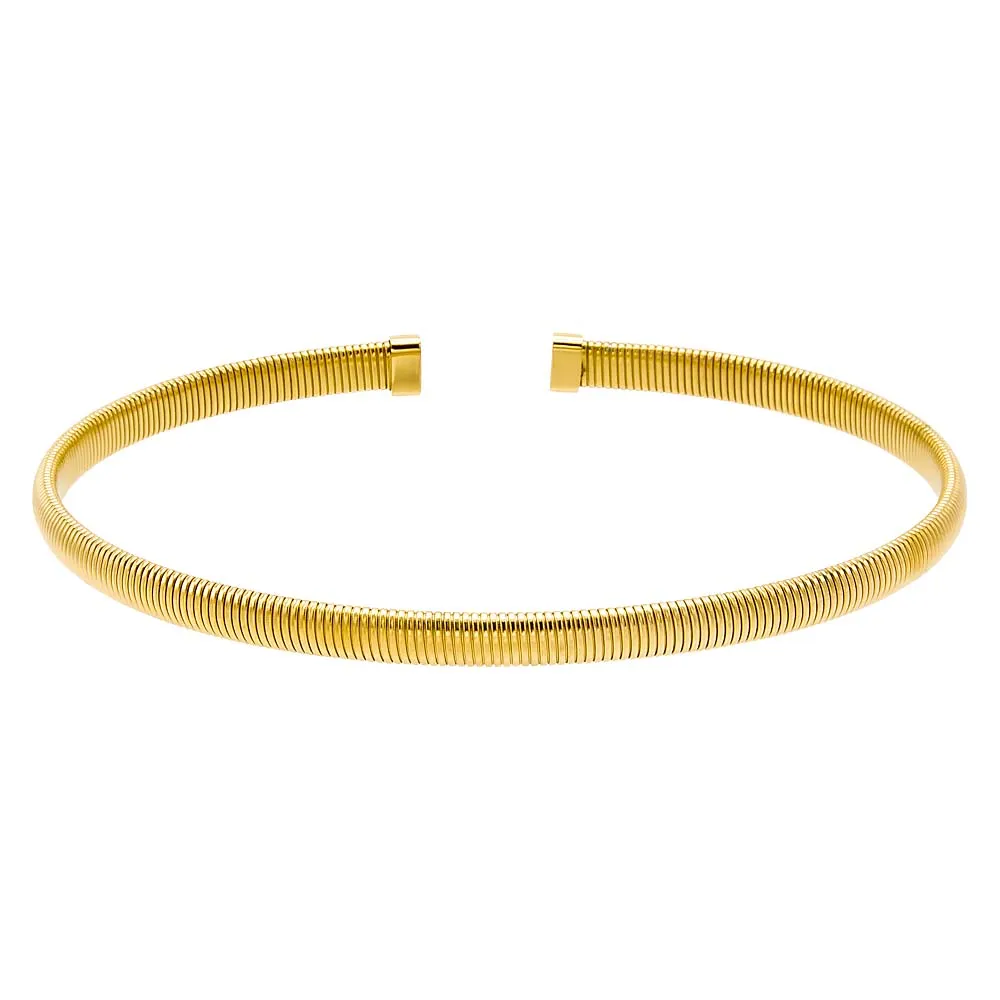 Solid Wide Snake Open Claw Choker Necklace