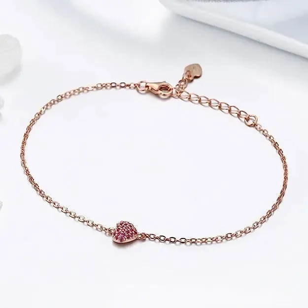 Sparkling Heart Bracelet