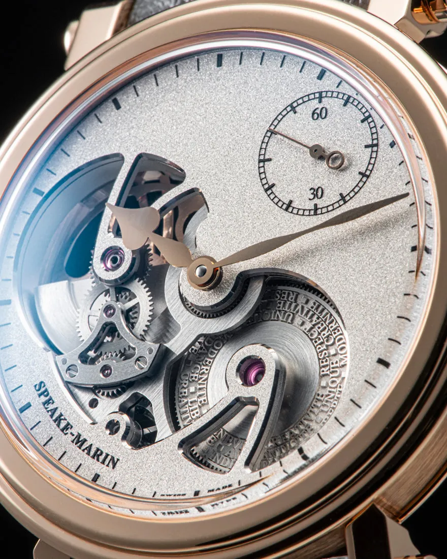 Speake-Marin Openworked Sandblasted Red Gold 42mm (Special Order)