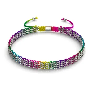 Spectrum x Silver | Kismet Links | Choker Necklace