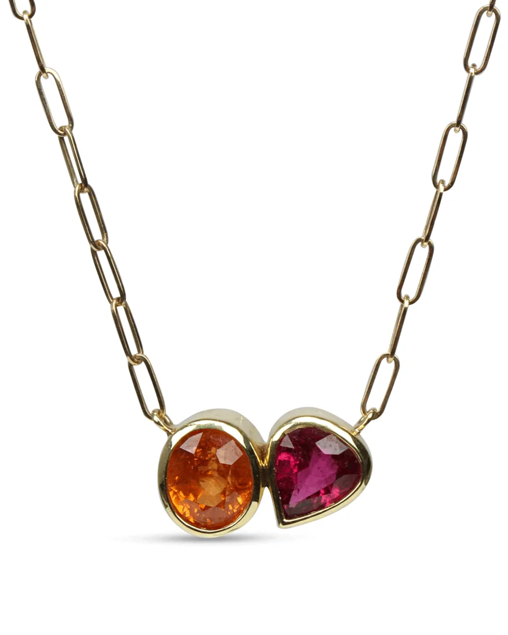 Spessartite and Garnet Double Necklace