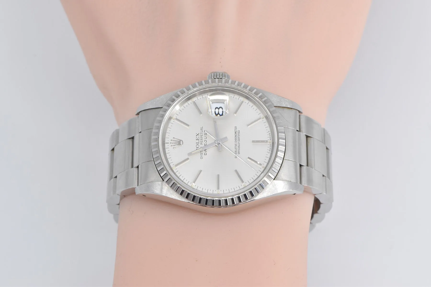 Stainless Rolex Datejust 36mm 16220 Men's Watch