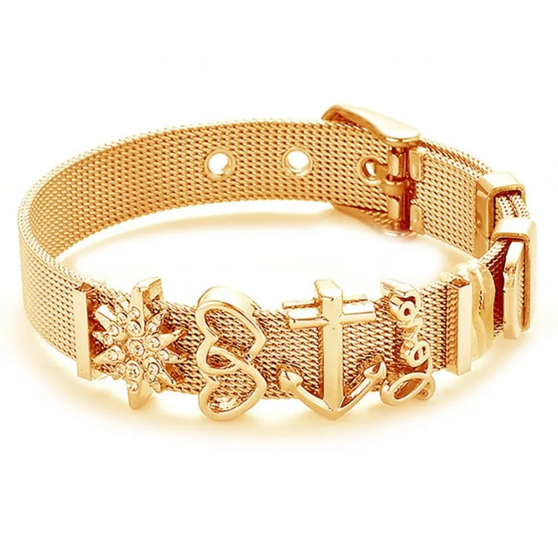 Stainless Steel Charm Lover Bracelet