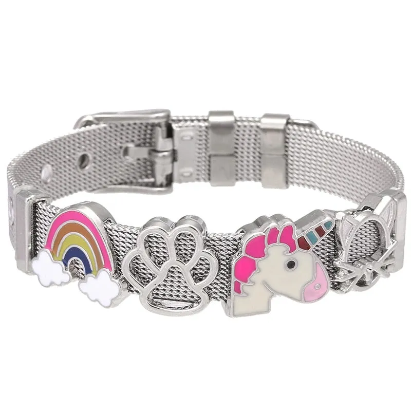 Stainless Steel Charm Lover Bracelet