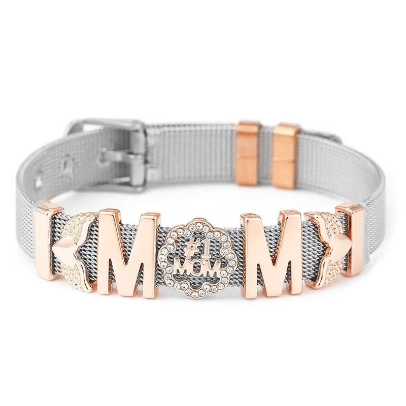 Stainless Steel Charm Lover Bracelet