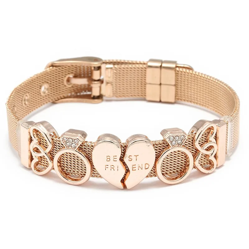 Stainless Steel Charm Lover Bracelet