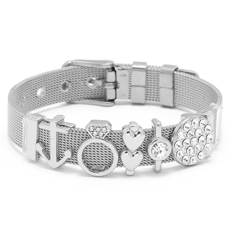Stainless Steel Charm Lover Bracelet