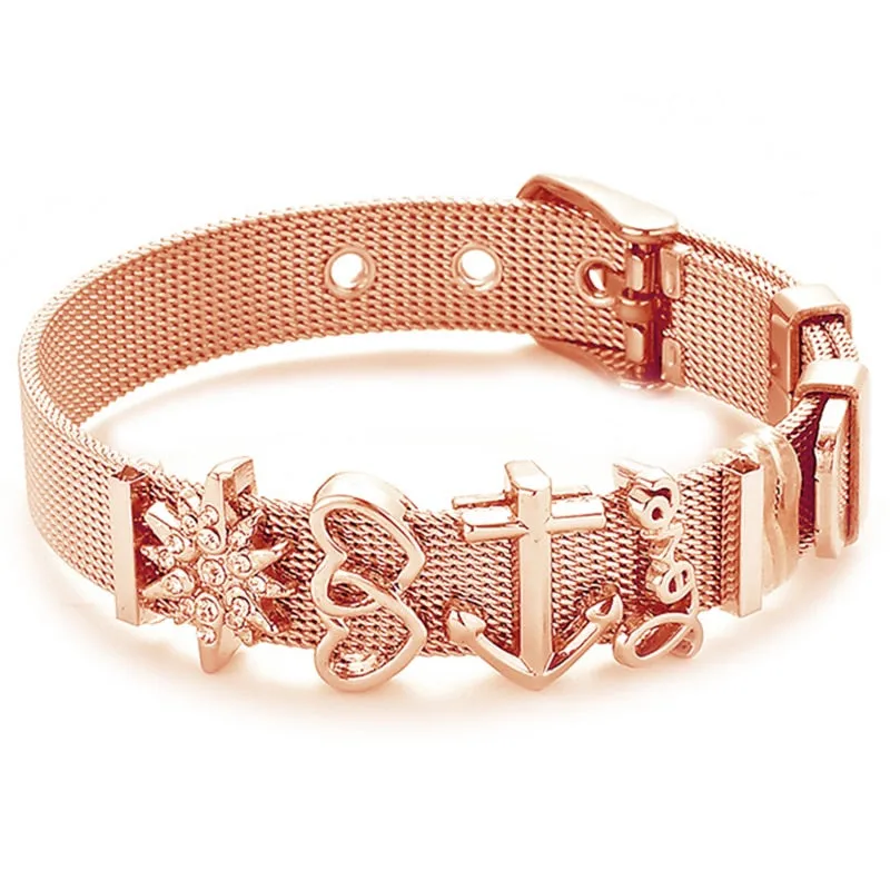 Stainless Steel Charm Lover Bracelet