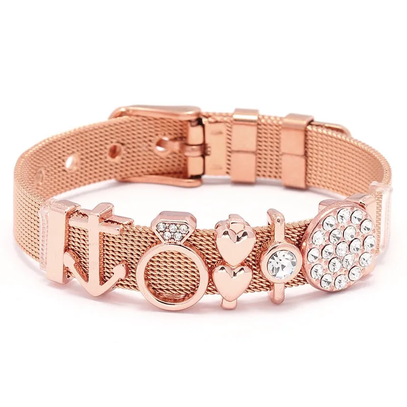 Stainless Steel Charm Lover Bracelet